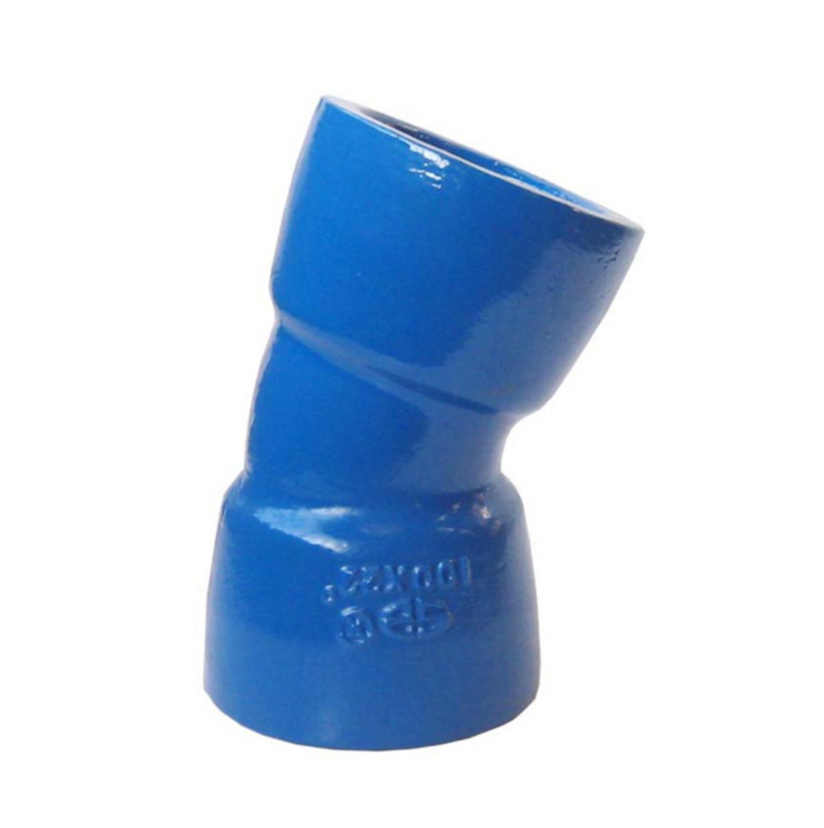 Muffebend 30° med 2 muffer Tyton, Ulefos - DN 250 x 30° dobbelt muffebend Tyton m/pakning Blå epoxy