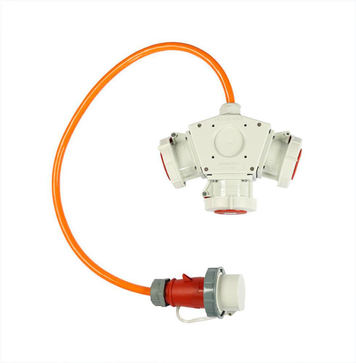 Avgrening Eltosea 400V IP67 - Avgrening1m5x6mm² 1inn/3ut32A 230V IP68