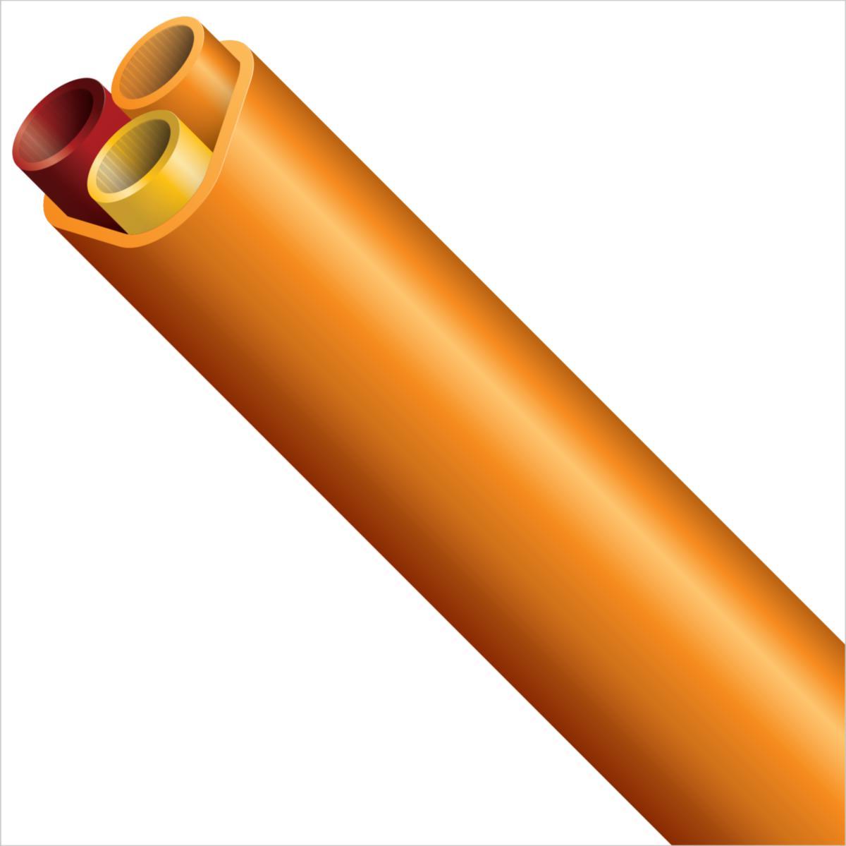 Fiberrør Wavin Mikro DL 7mm-25mm - Kabelrør Novosplit DB 3X(12X2.0) mm
