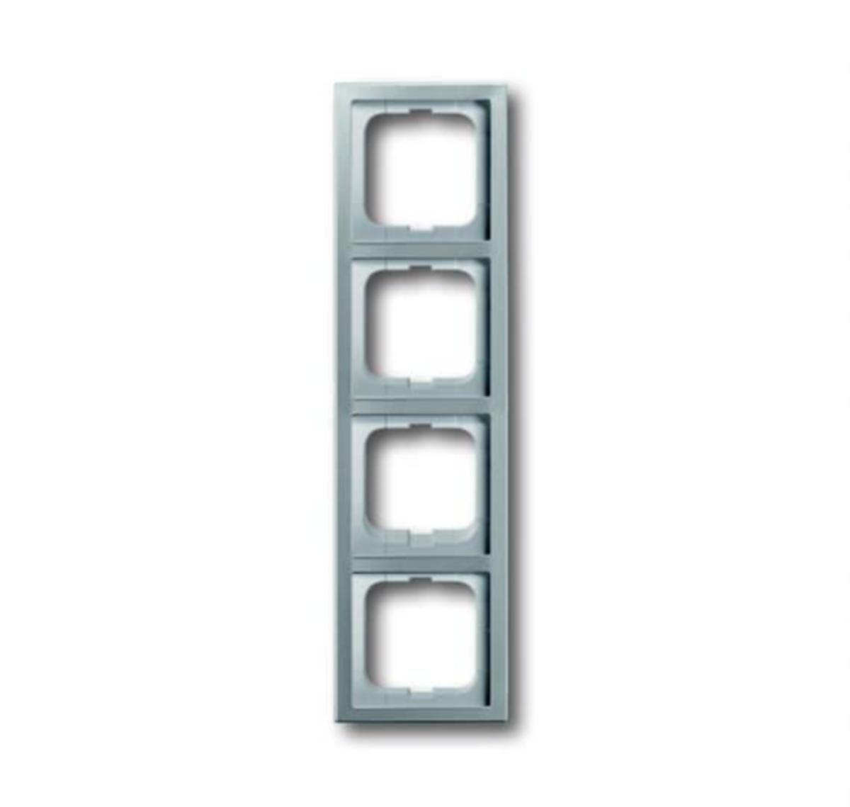 Kombinasjonsrammer ABB 80mm - RAMME 4-HULL. 80MM. PURE STEEL