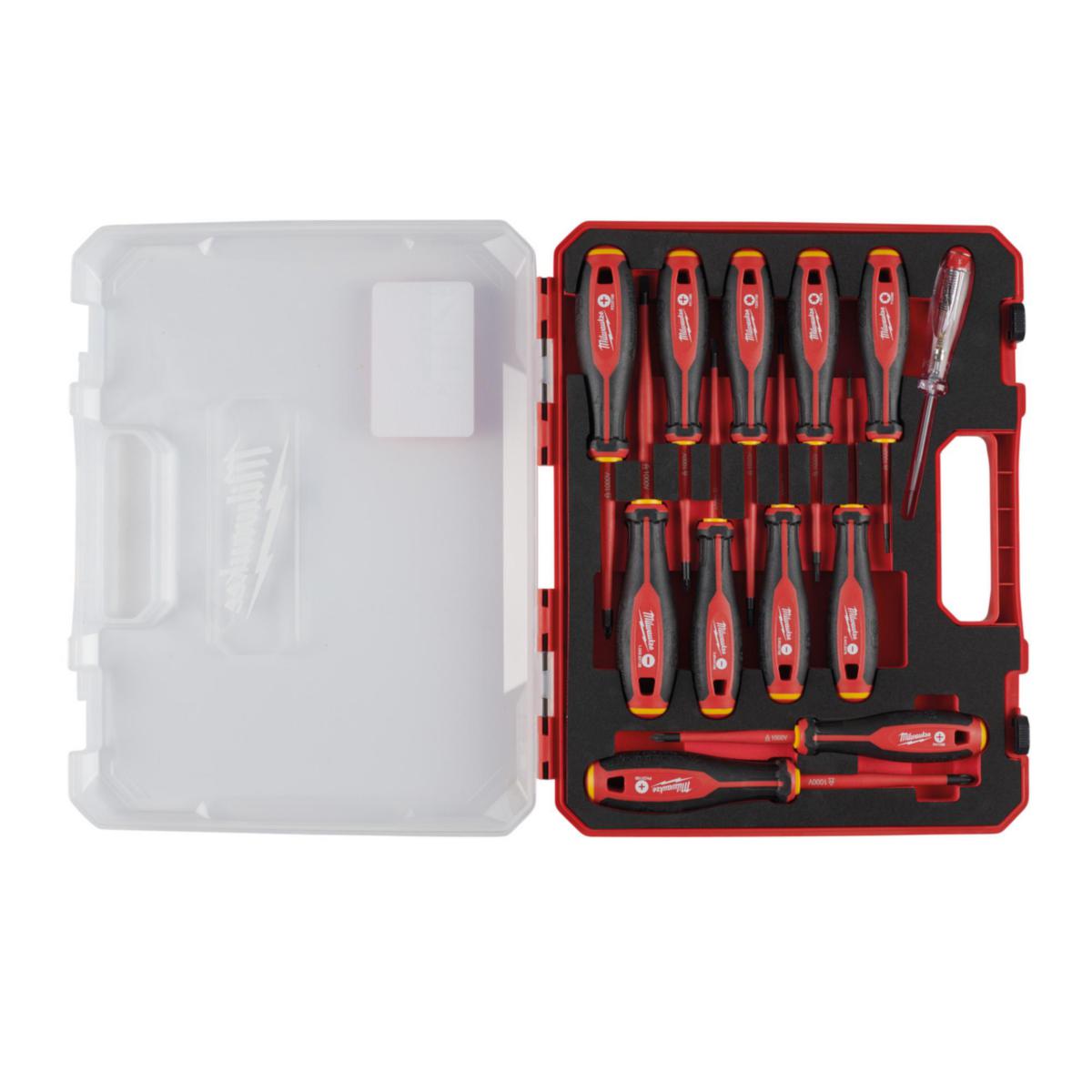 Skrutrekkersett Milwaukee TRI-LOBE 1000V 12 deler - Skrutrekkersett TRI-LOBE VDE 12 deler Milwaukee