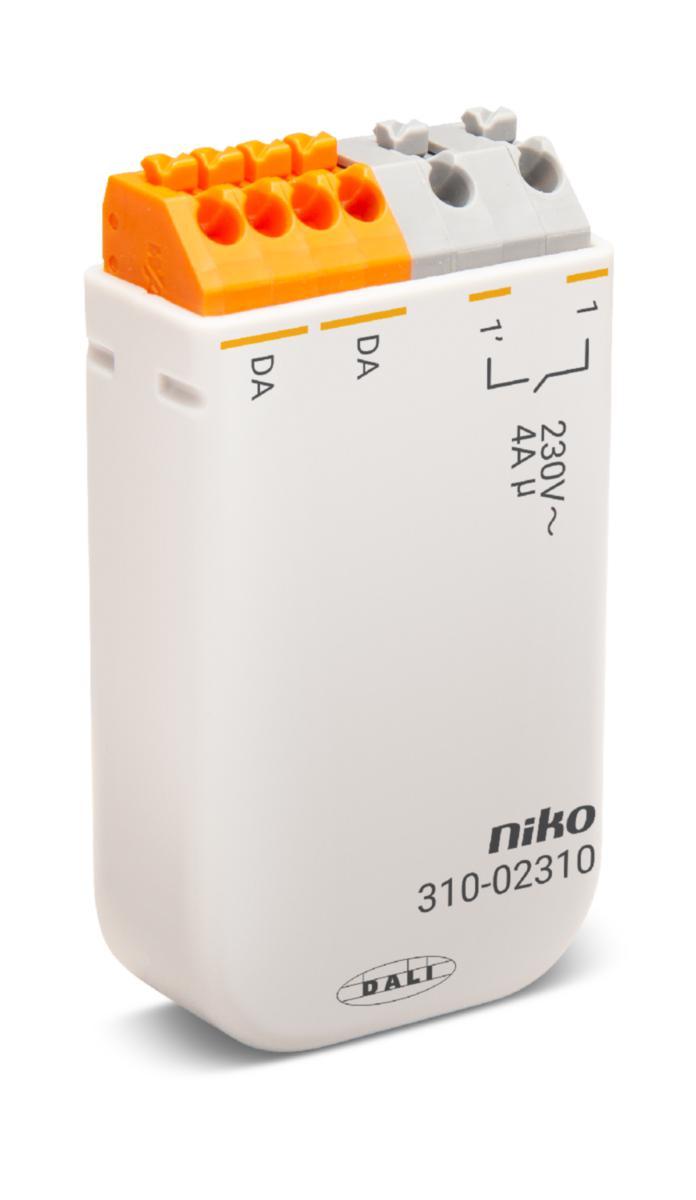 DALI-2 relémodul 4 A for innbygging og skjult montasje - DALI-2 relémodul innfellt 