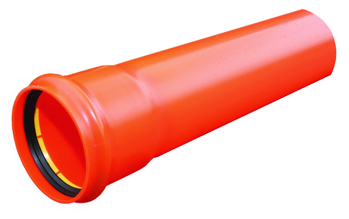 110 x3.2mm pvc orange kabelrør lgd. = 6 mtr. protectline ...