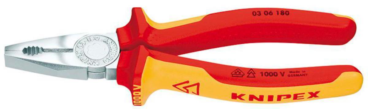 Kombinasjonstang Knipex 03 06 180 - Kombinasjonstang 0306 Knipex 180mm 1000V VDE