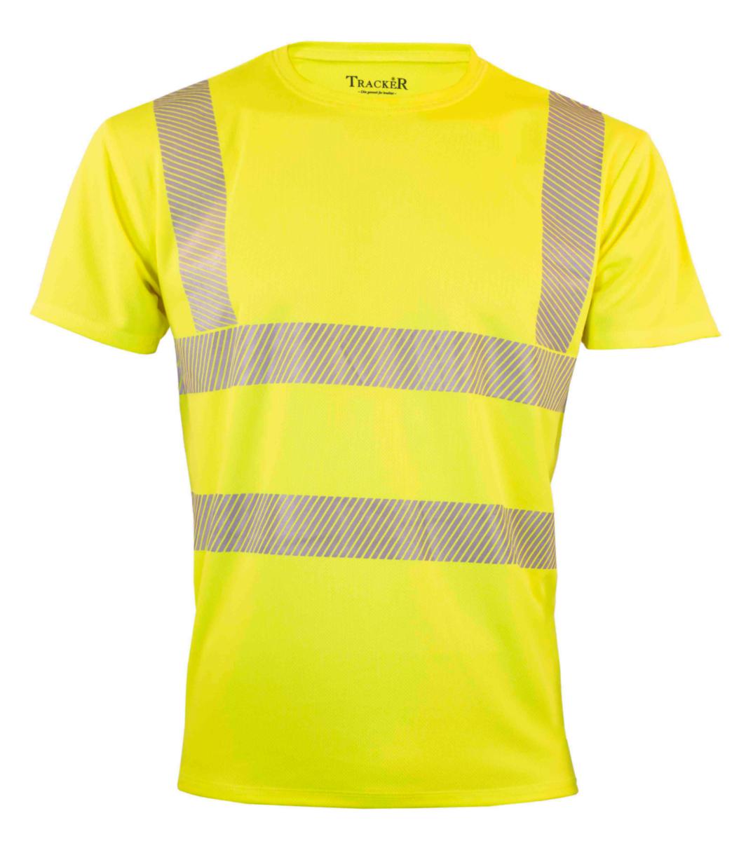 T-skjorte Tracker® Cooldry HiVis kl.2 gul - T-skjorte Tracker Cooldry HiVis kl.2 gul str L