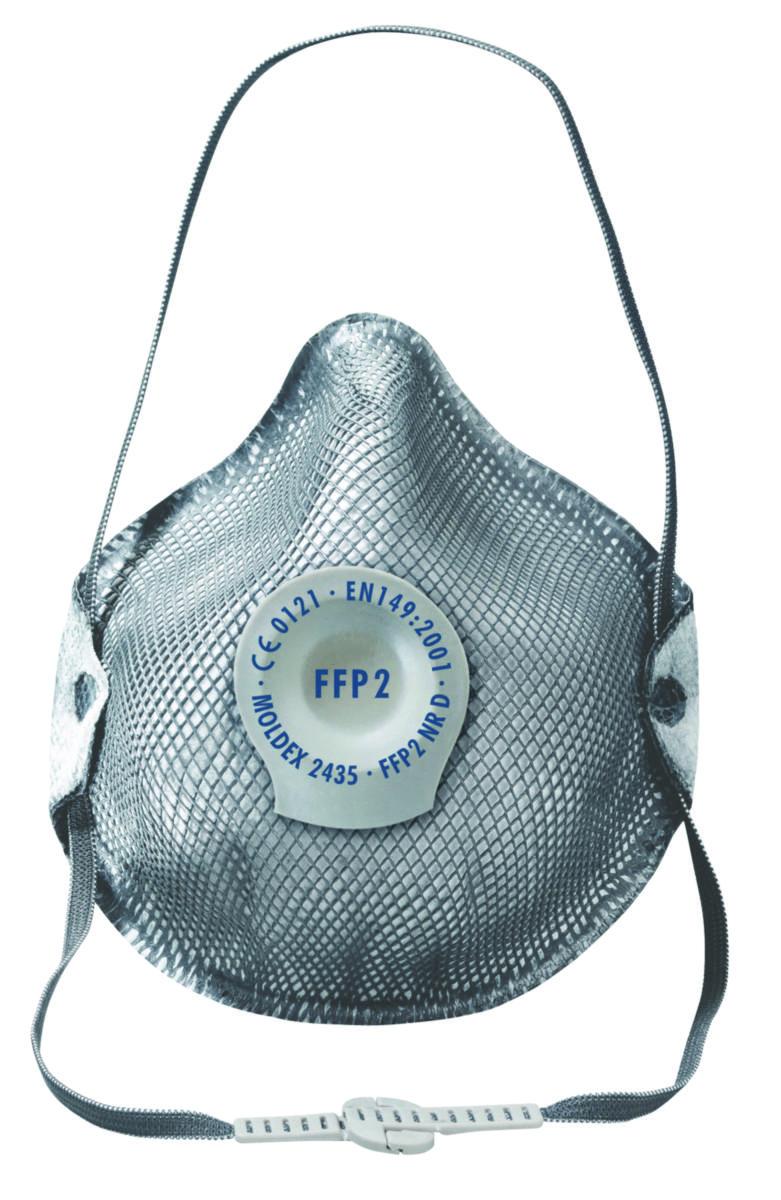 Filtrerende støvmaske Moldex Smart aluminiumsindustri P2 - Støvmaske Moldex 2435 Smart Alu FFP2 NR D med ventil