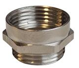 Utvidelsesnippel Elis Elektro rund forniklet messing