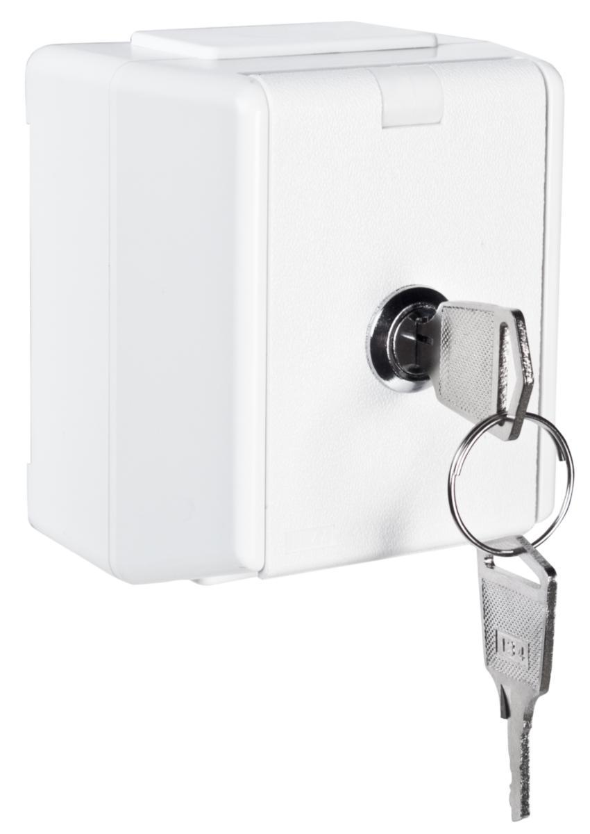 Stikkontakt Elko enkel m/lås - Stikk.vannt.1054 UPT m/lås 