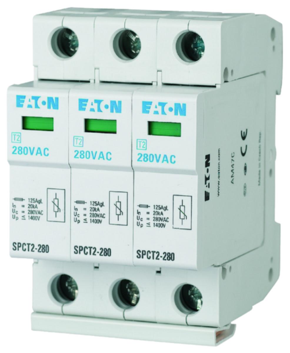 Overspenningsvern Eaton SPCT - OV.v komplett 3p 385VAC 3x20kA SPCT2-385/3