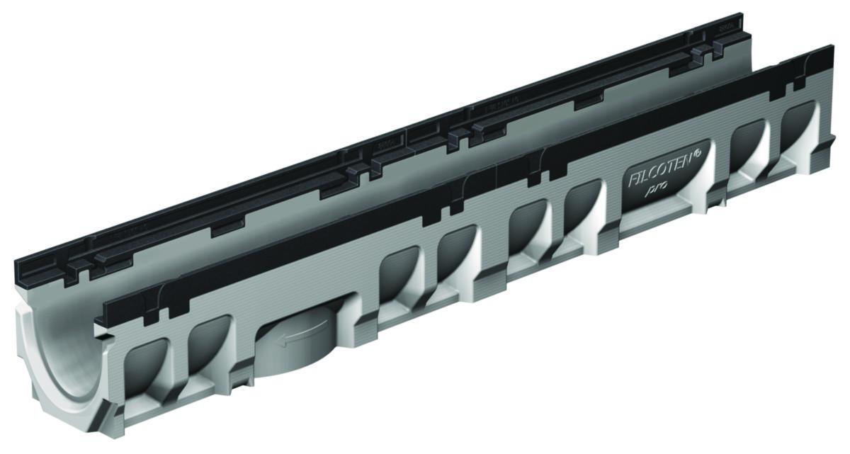 Filcoten tec 200 avvanningsrenne uten fall - Filcoten Pro NW200 renne 1.0m Nr. 0 u/fall