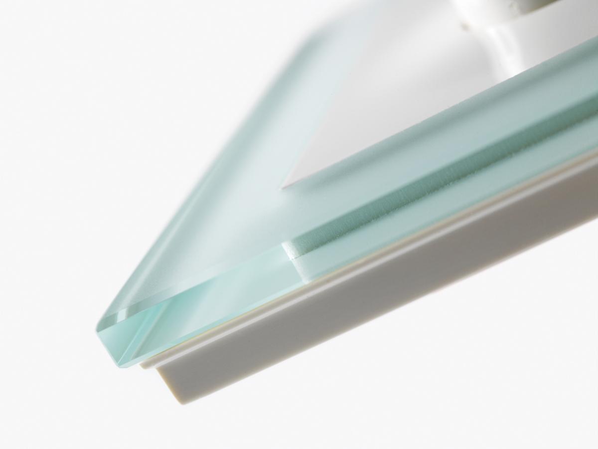 Kombinasjonsplate Elko Plus Option - Kombinasjonsplate 1 hull plus option hvit frosted glass