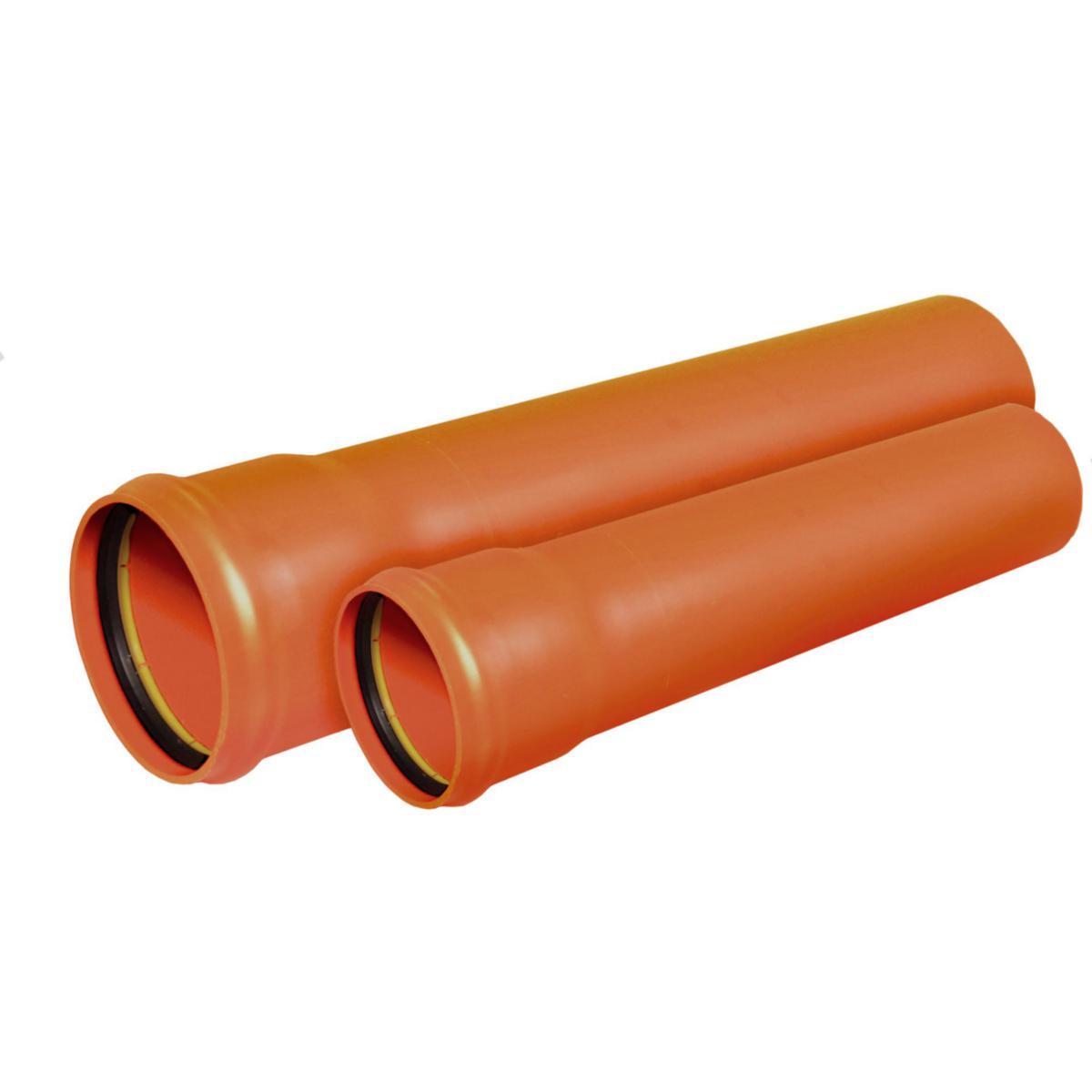 Protectline Kabelrør PVC, orange, Pipelife - 110 x3.2mm PVC orange kabelrør lgd. = 6 mtr. Protectline SN8