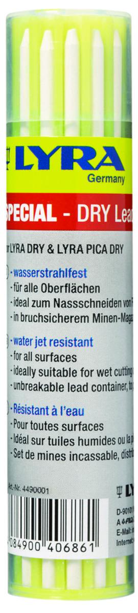 Merkestift Lyra Dry vannfaste - Stift Dry Spesial Lyra hvit 12pk