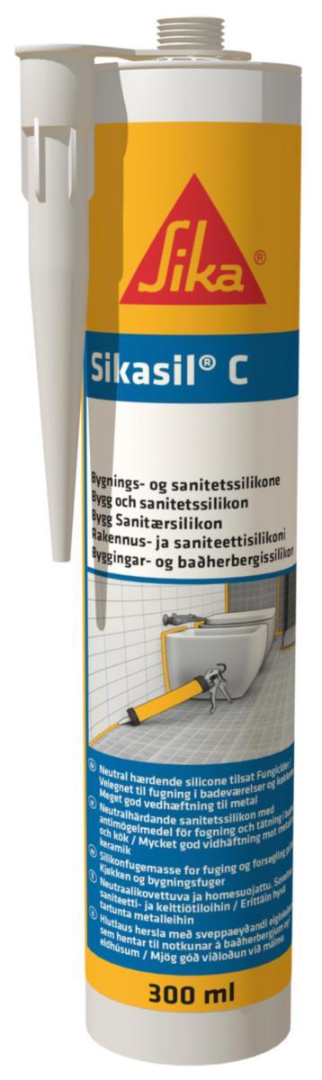 Fugemasse Sikasil-C  Bygg- og sanitærsilikon - Fugemasse Sikasil-C Sika 300ml klar