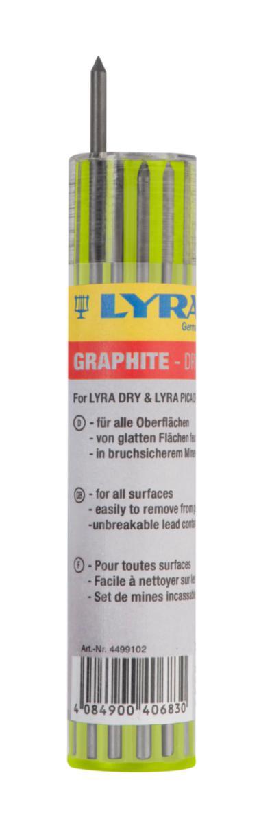 Merkestift Lyra Dry Grafit 2B - Stift Dry Grafit 2B Lyra grafittgrå 12pk