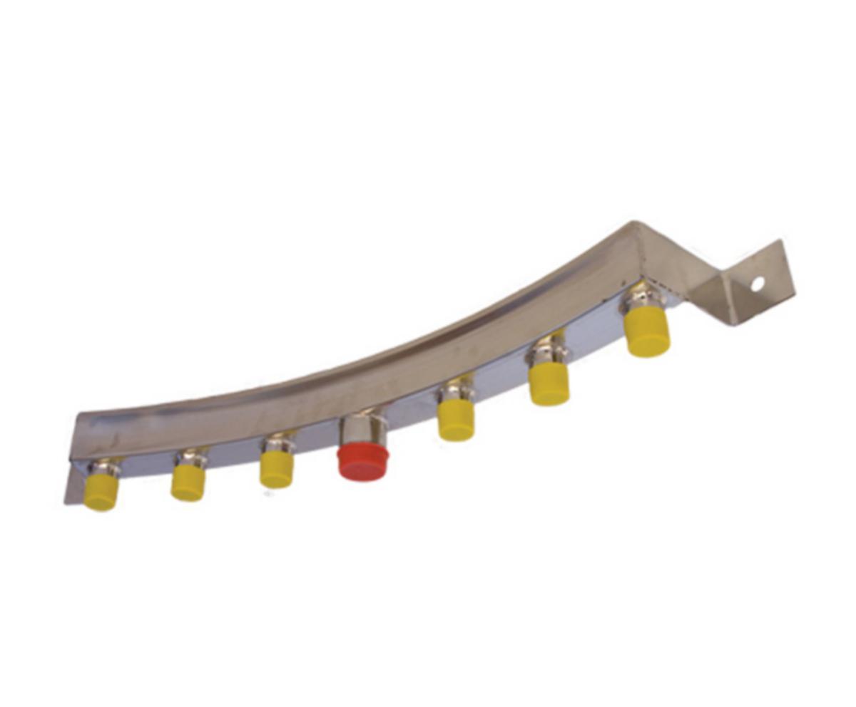 Manifold rett og buet i stål S-1431 Ulefos - 2"x12x1" Manifold stål buet 12 uttak ESCO S-1433