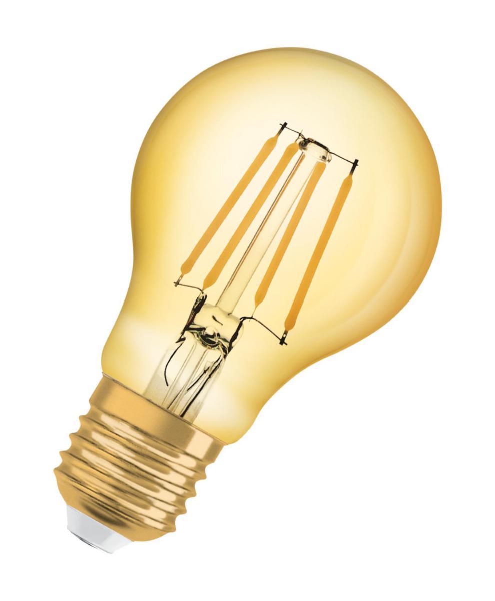 LED Osram Vintage 1906 CLASSIC A/B KLAR GULL - LED-PÆRE1906CLAFIL 35 4W/E27 