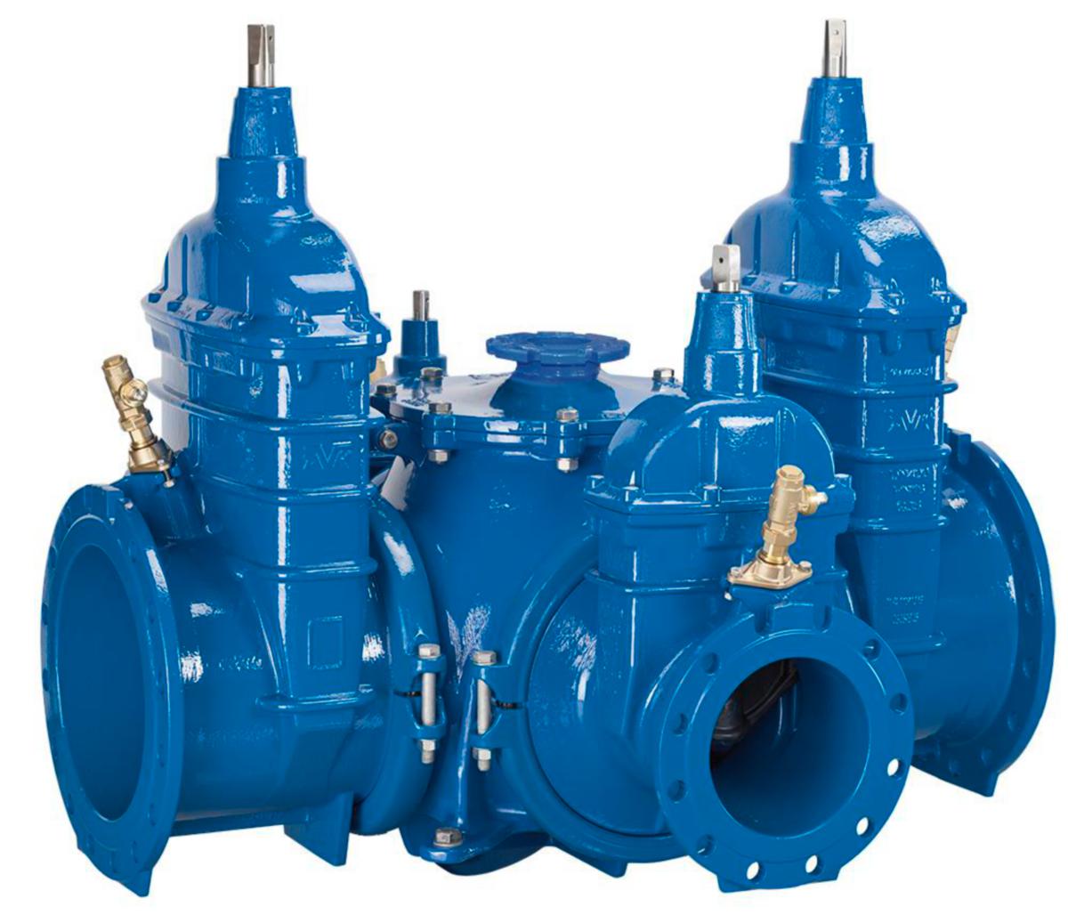 Combi kryss Fleksibelt m/serviceventiler og blinddeksel, PN10, AVK - DN 400x250x400xbl.d Kombikryss Fleksibelt  m/servicevent. AVK