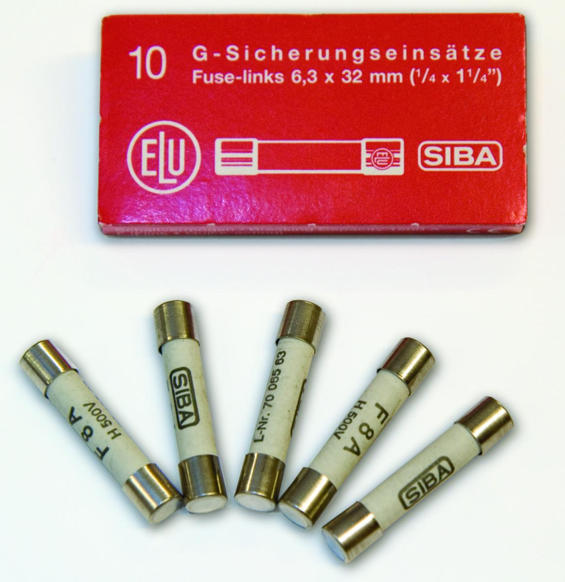Miniatyrsikringer Siba HellermannTyton Keramiske Trege 440V - Sikring Ker. 6x32mm 440V T 25A SIBA