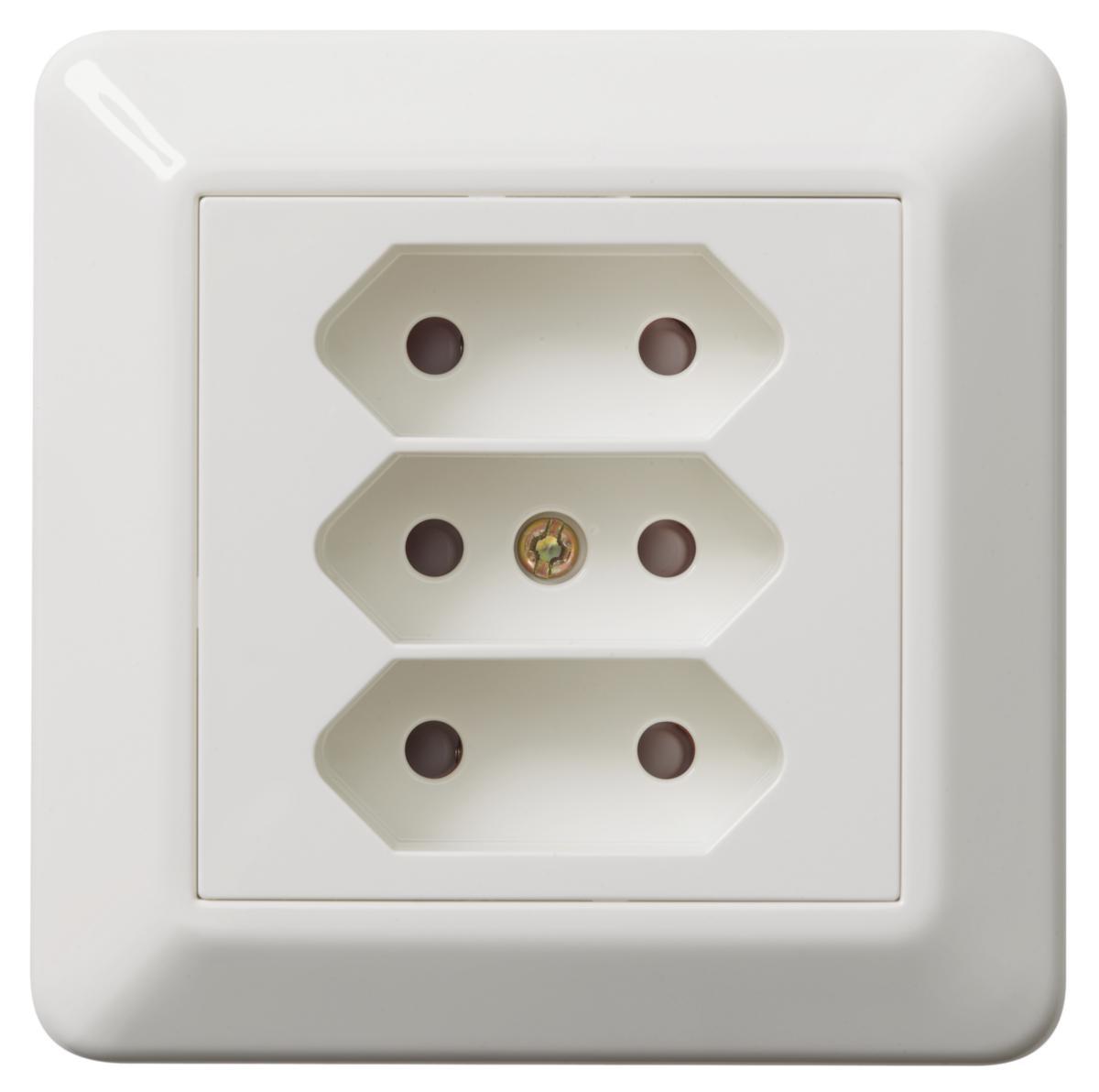 Stikkontakt Elko Euro 3-veis RS1031 - Eurostikk RS1030 IF. PH