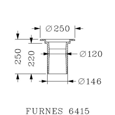 Furnes 150 -160 flytende ramme m/Regular lokk 6415/6418P