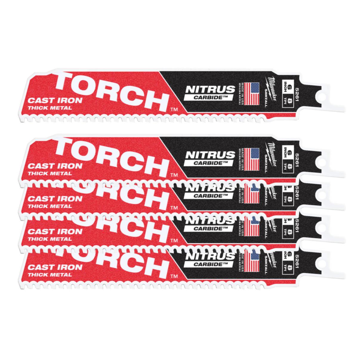 Bajonettsagblad Milwaukee Torch Nitrus - Bajonettsagblad Torch Nitrus Milwaukee 150mm/TPI8 5pk