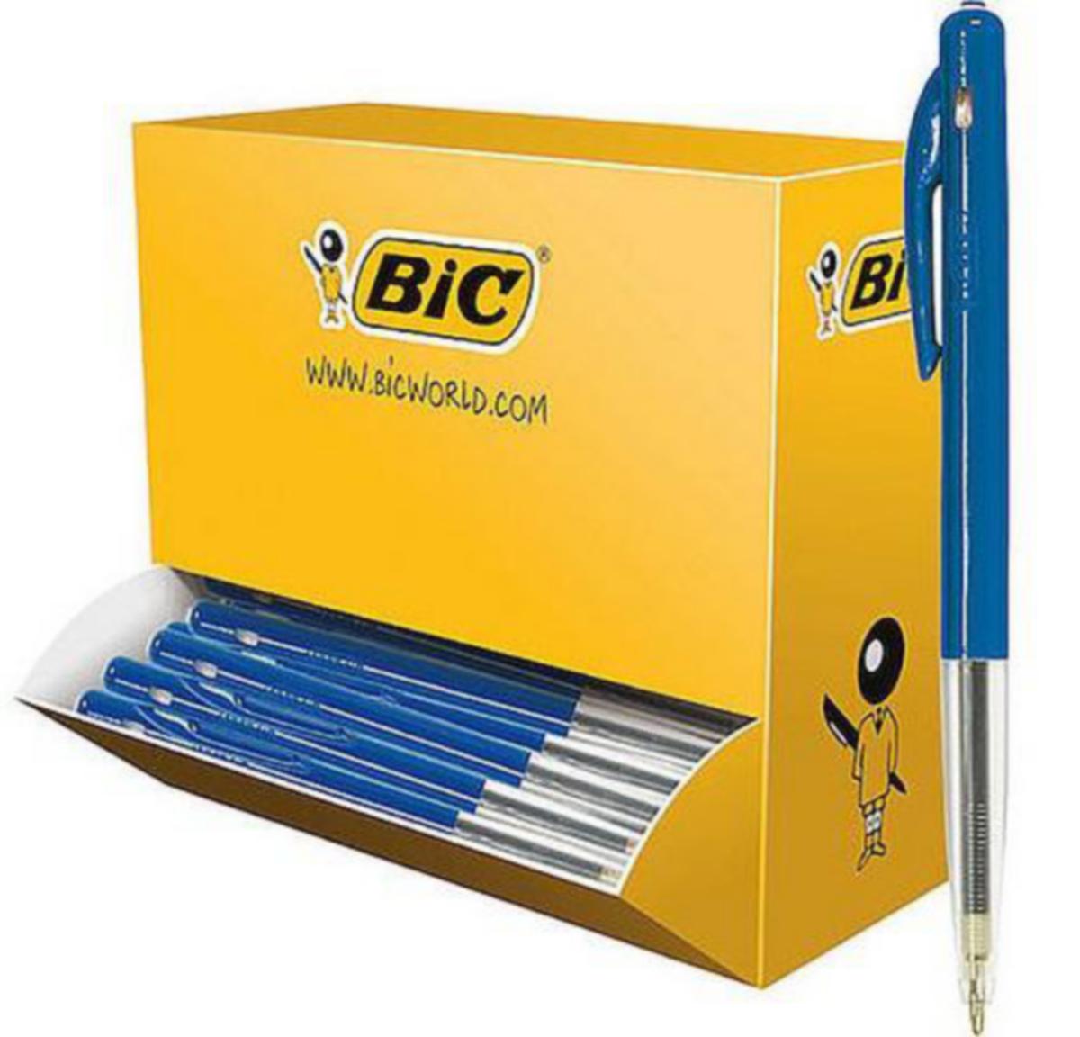 Kulepenn BIC® Dispensereske 100pk - Kulepenn M Dispensereske Bic M10 Blå 100pk