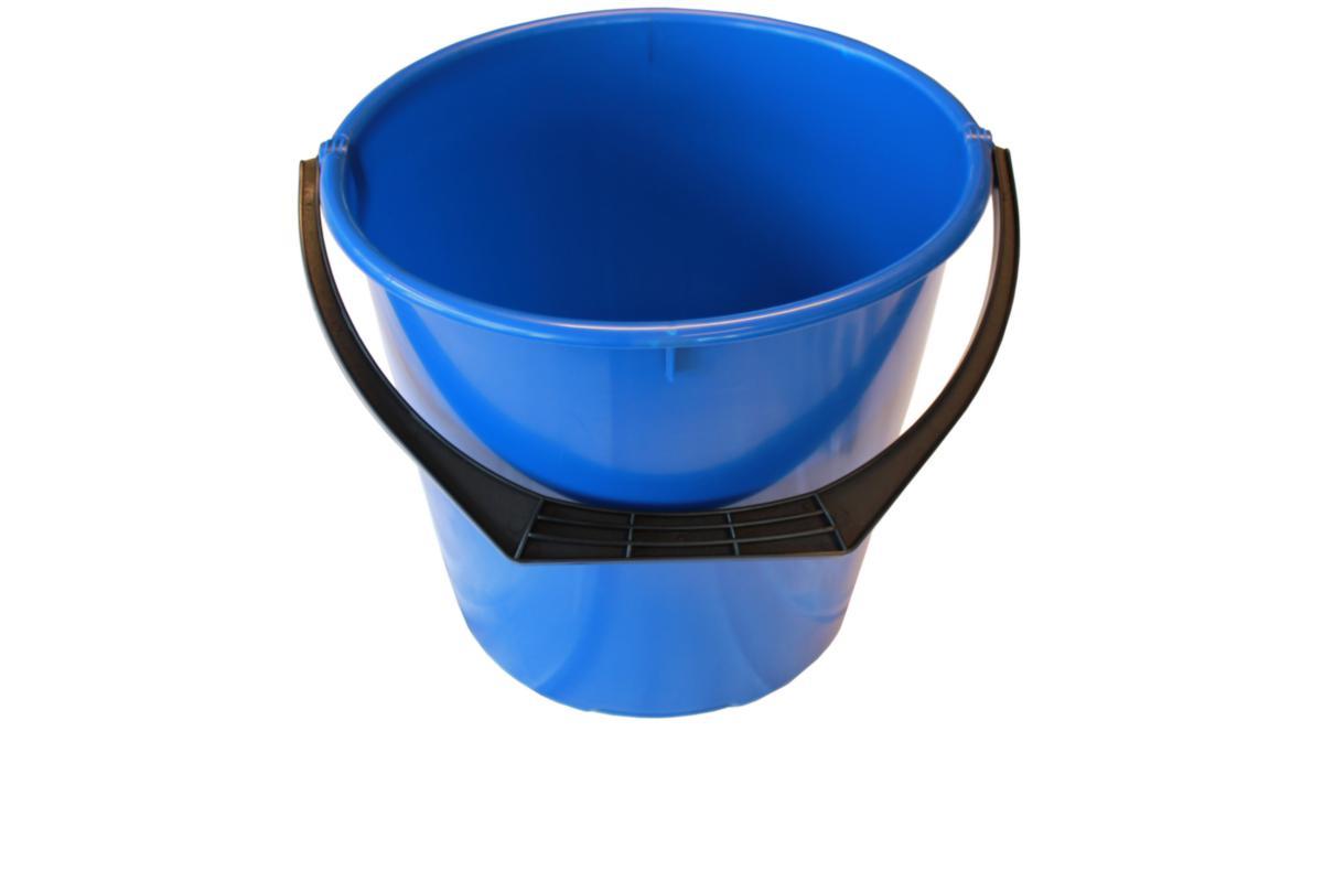 Plastbøtte 10 ltr - Bøtte plast m/plastgrep Nordiska Plast 10L blå