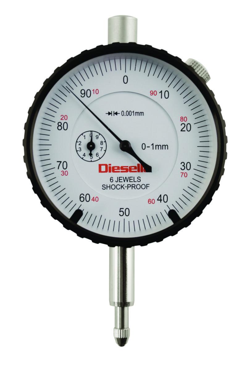 Måleur Diesella 0-1 - Måleur m/ TOL piler øye Diesella 0-1X0,01mm