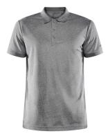 Pique Craft Core Unify Polo Dk Grey Melange str L