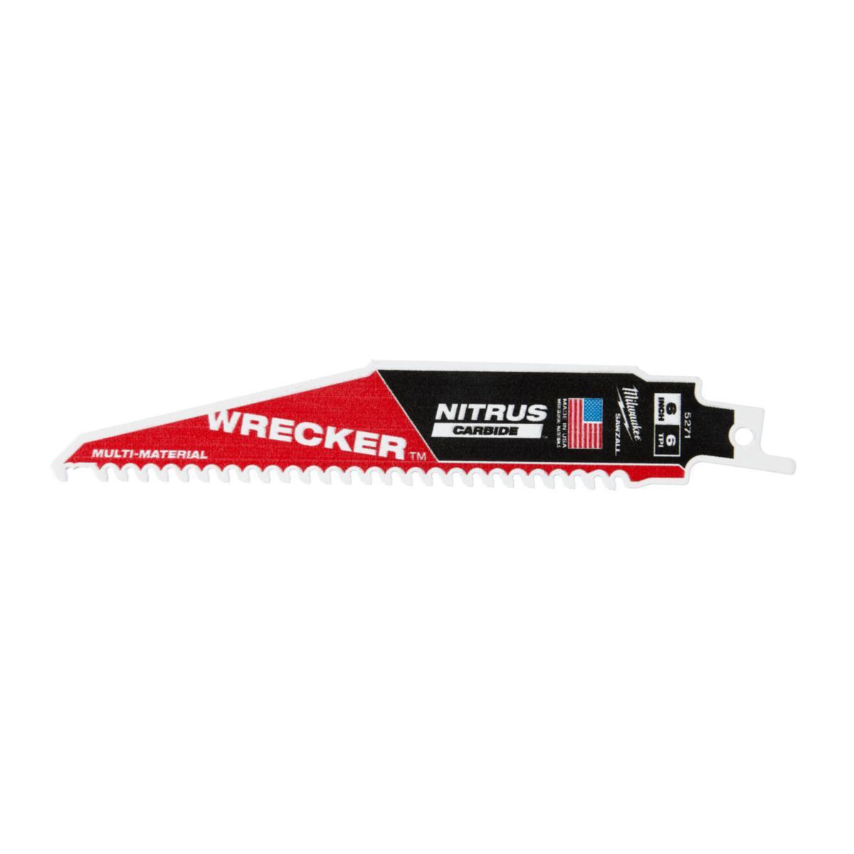 Bajonettsagblad Milwaukee Wrecker NIT - Bajonettsagblad Wrecker NIT Milwaukee 150mm/TPI6 5pk
