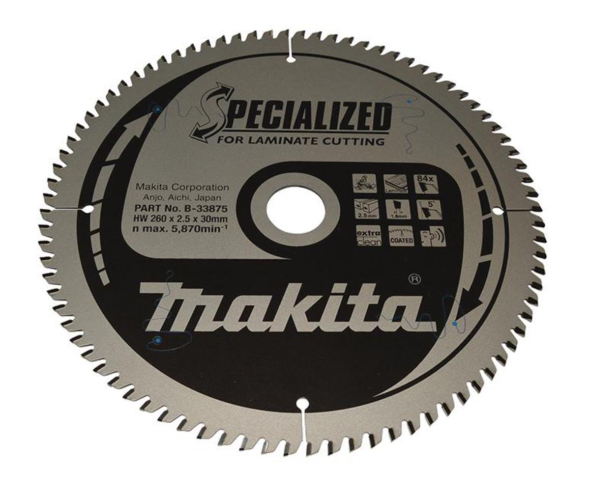 Sirkelsagblad Makita spesial TCT lam - Sirkelsagblad spesial TCT lam Makita Ø260x30x2.5mm 84T