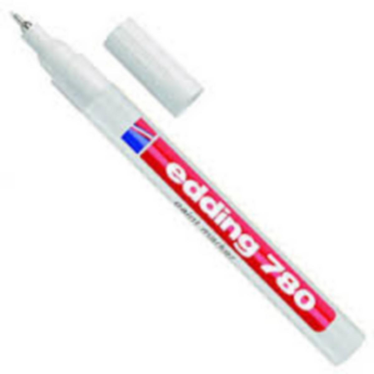 Paintmarker 780 Edding - Paintmarker 780 Edding 0,8mm Hvit