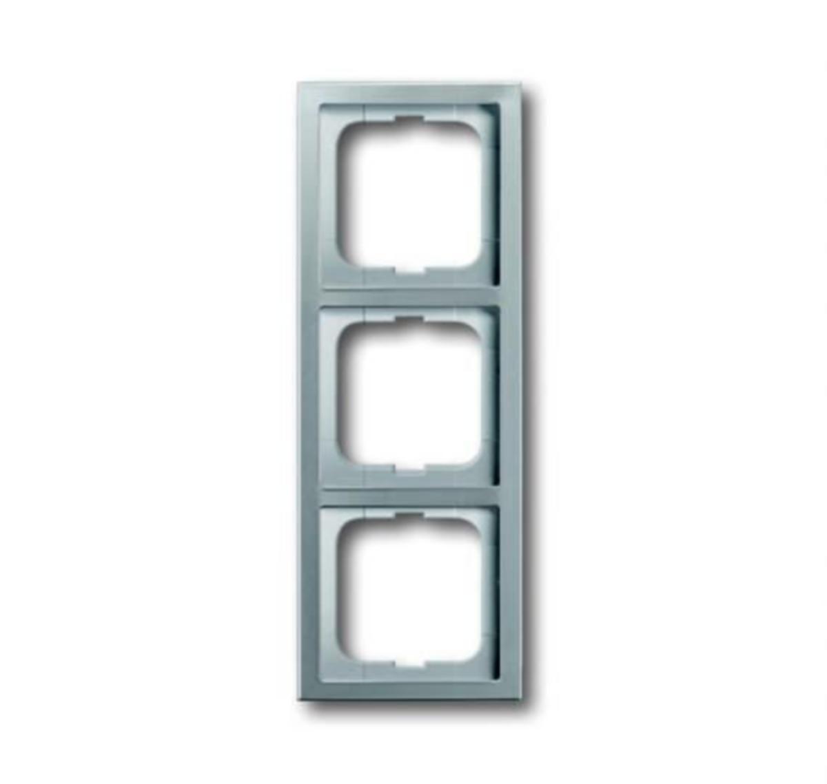 Kombinasjonsrammer ABB 80mm - RAMME 3-HULL. 80MM. PURE STEEL