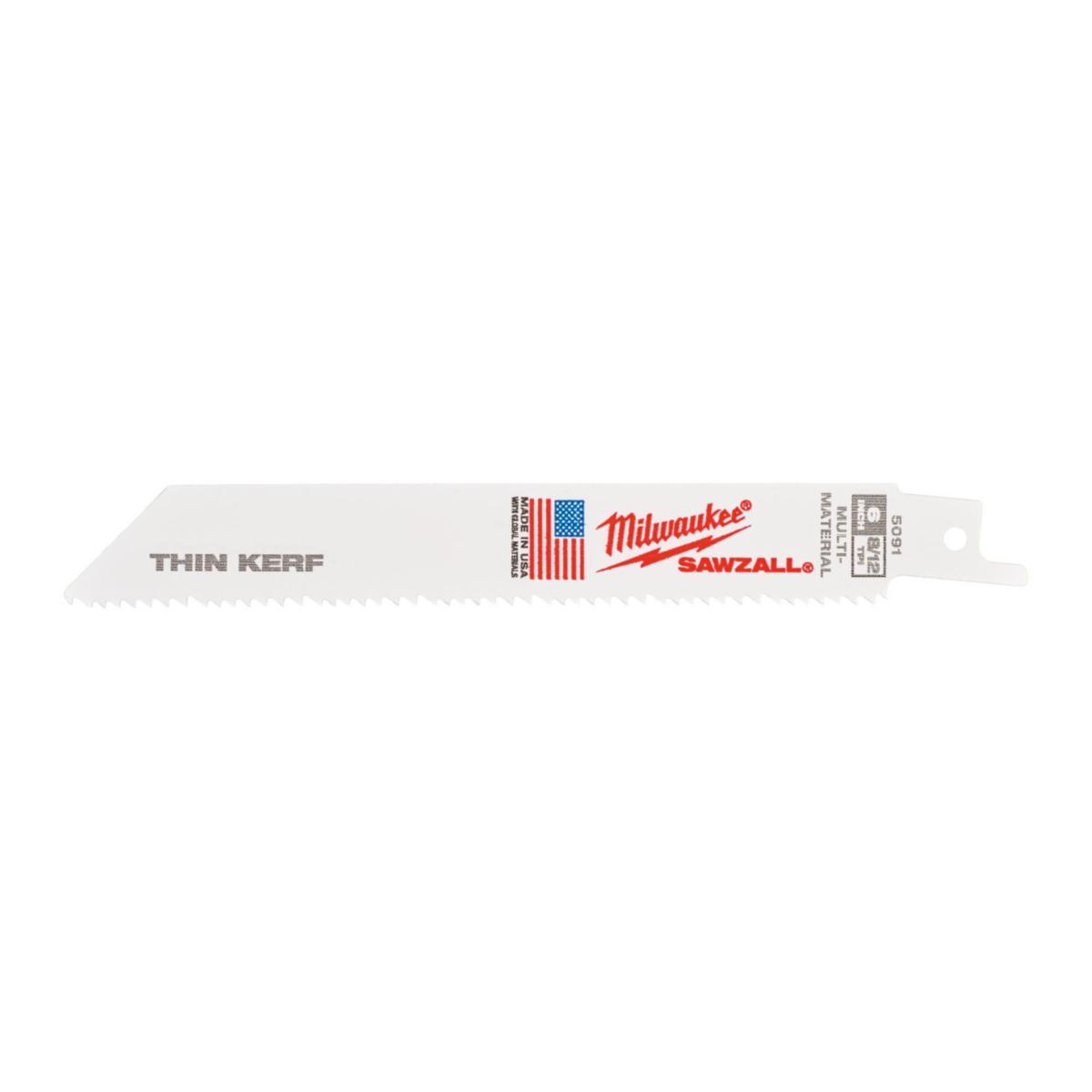Bajonettsagblad Milwaukee Universal HSS-stål - Bajonettsagblad Universal Milwaukee 150mm/TPI8/12 5pk