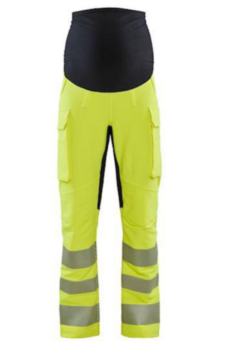 Bukse gravid Blåkläder 7100 HiVis kl.2 - Gravidbukse Blåkläder 7100 HiVis kl.2 oran/svart str L