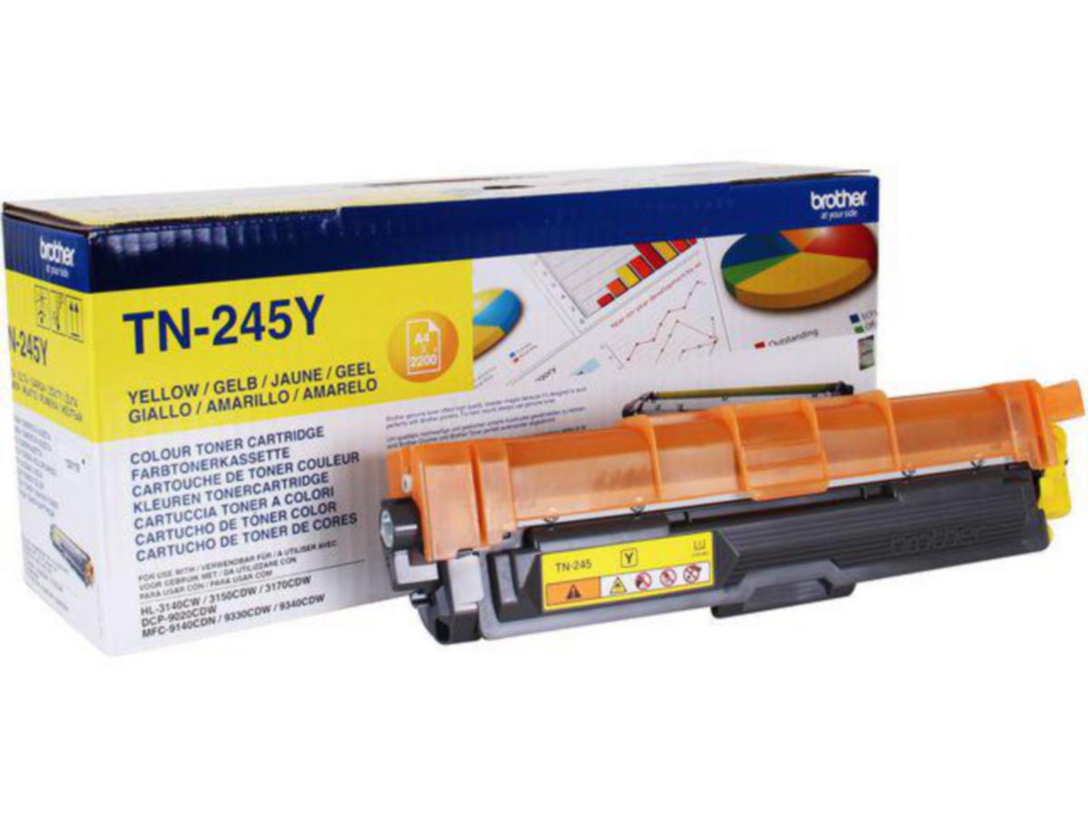 Toner TN245Y Brother 2.2K Gul - Toner TN245Y Brother 2.2K Gul