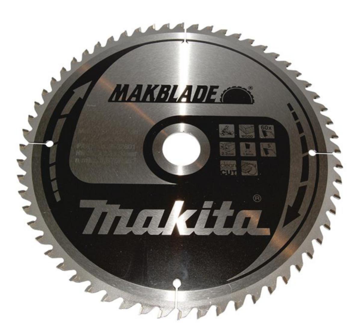 Sirkelsagblad Makita makblade TCT tre - Sirkelsagblad makblade TCT tre Makita Ø260x30x2.3mm 60T