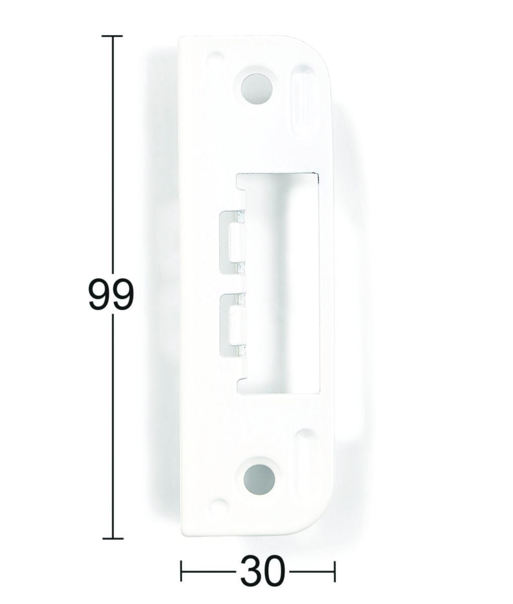 Sluttstykke Habo 6510 - Sluttstykke 6510 Habo f/innedører hvit SB