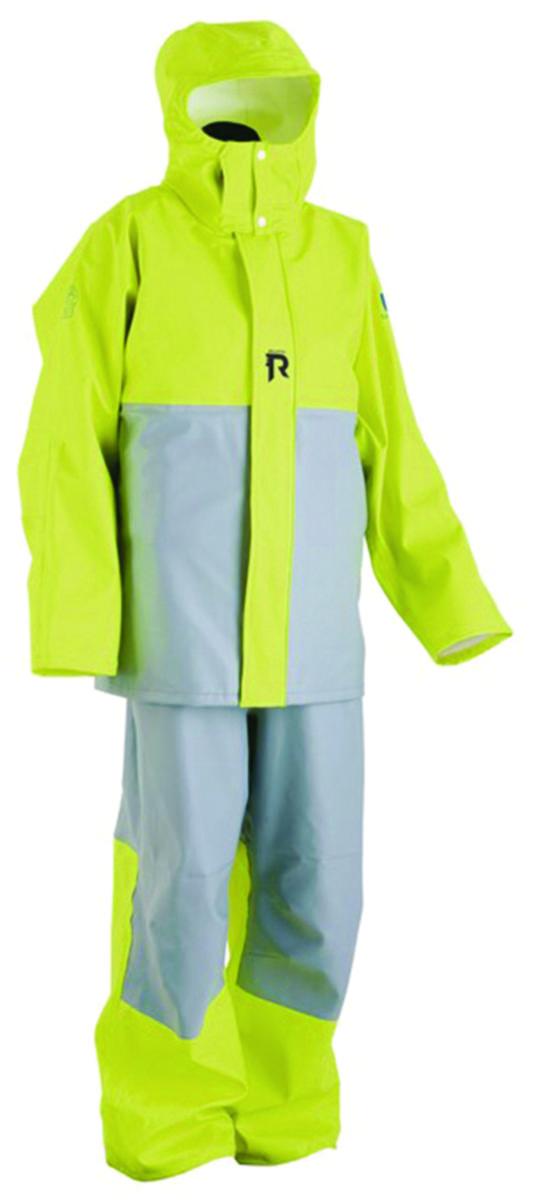 Regnsett Regatta Fisherman - Regndress Fisherman XL gul/grå Flyt Vind Vann PVC belagt