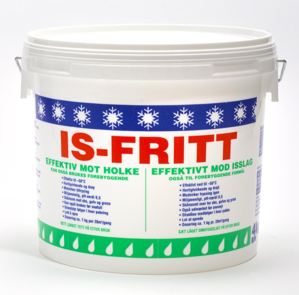 Is- og snøsmelter IS-FRITT - Is- og snøsmelter Is-fritt 12,5L spann 10kg kalsiumklorid