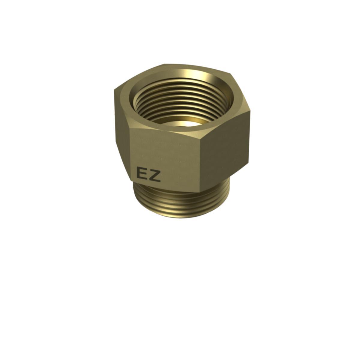 Nippelmuffe messing - 1.1/2" mess nippelmuffe Ezze 3237