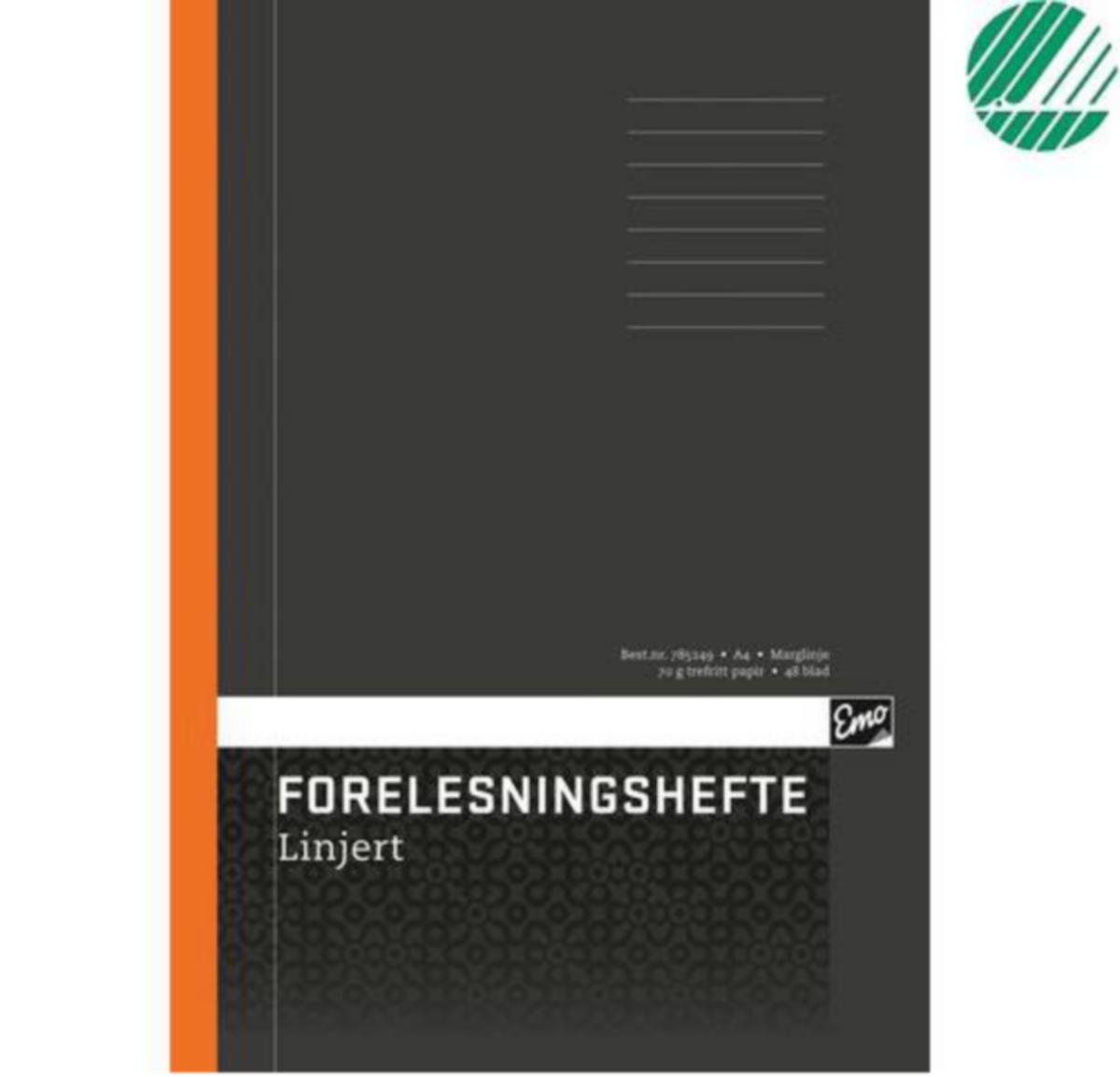 Forelesningshefte EMO - Forelesningshefte A4 EMO linjert og marg 48 sider