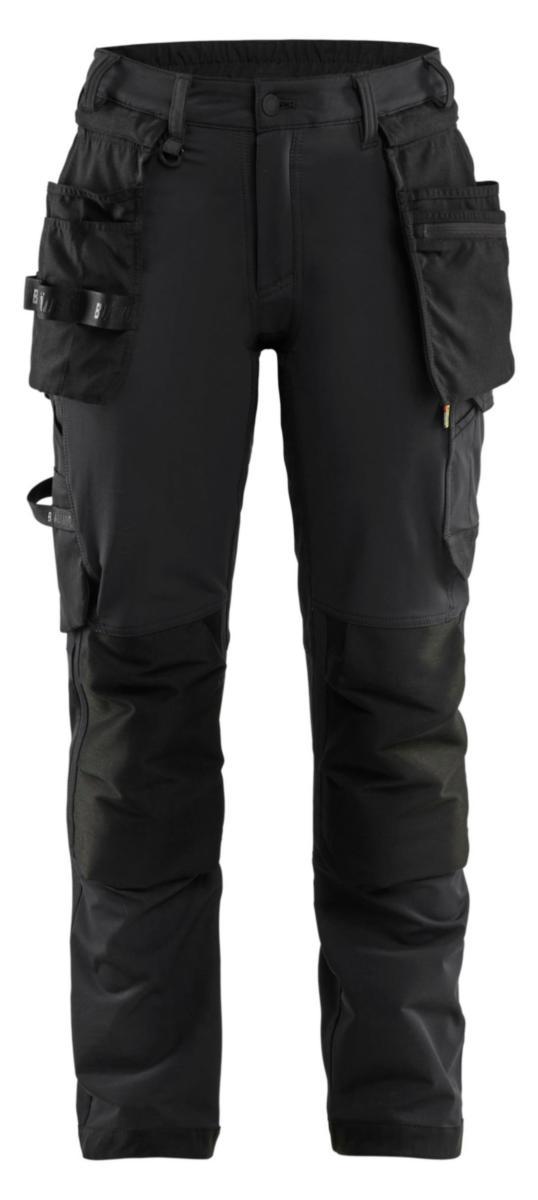 Håndverksbukse dame Blåkläder 4-veis stretch 7121 - Håndverksbukse dame Blåkläder 7121 svart str C40