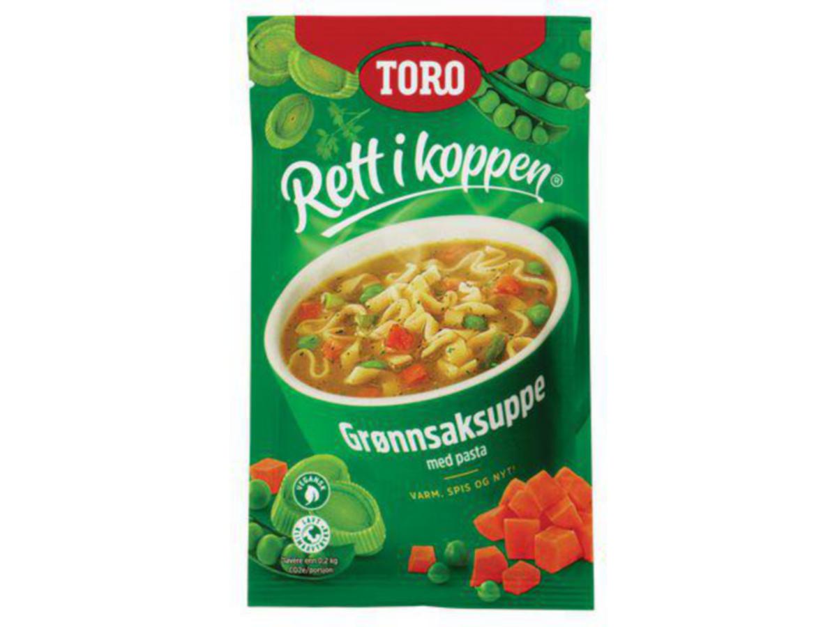Toro Rett i koppen - Grønnsaksuppe m/pasta Toro Rett i koppen