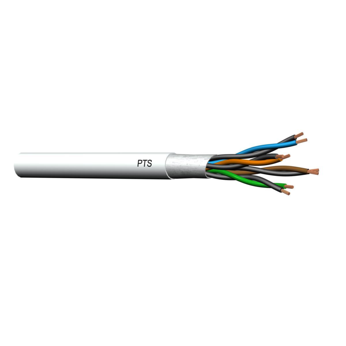 Signal/alarm parkabel Nexans PTS HF skjermet - 20 par 0.6 PTS HF 200m trommel E4