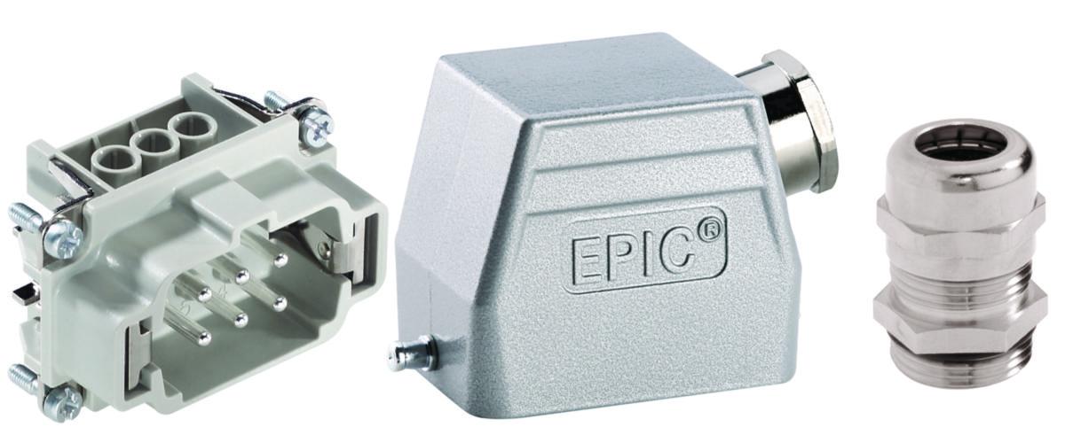 EPIC® Serie H-B Kit - KIT6pinHAN Pluggside M20nippel