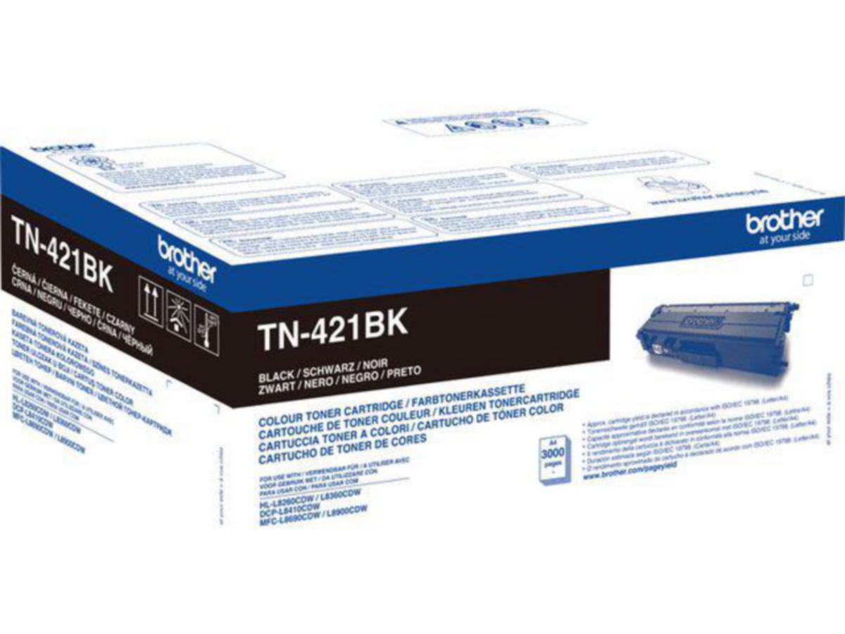 Toner TN421BK Brother 3K svart - Toner TN421BK Brother 3K svart