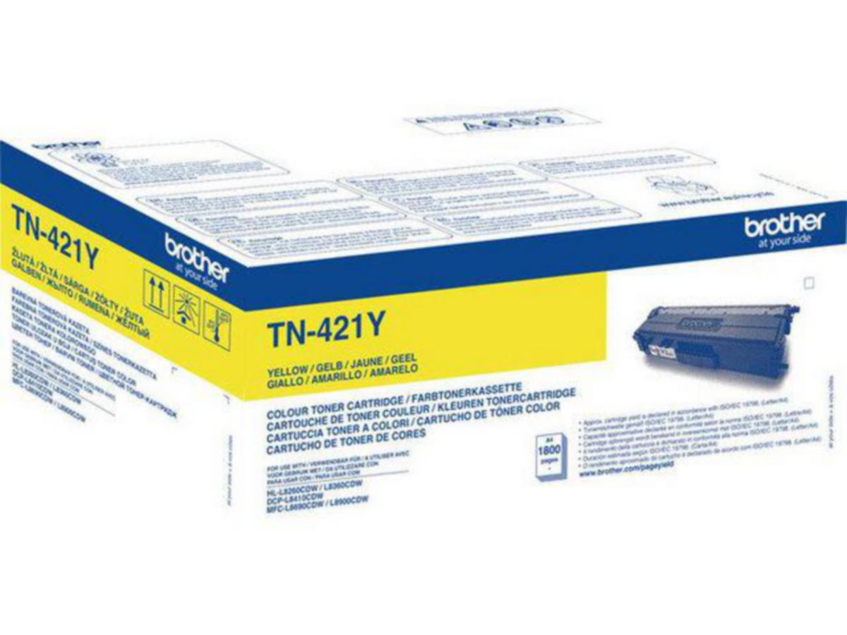 Toner TN421Y Brother 1.8K gul - Toner TN421Y Brother 1.8K gul