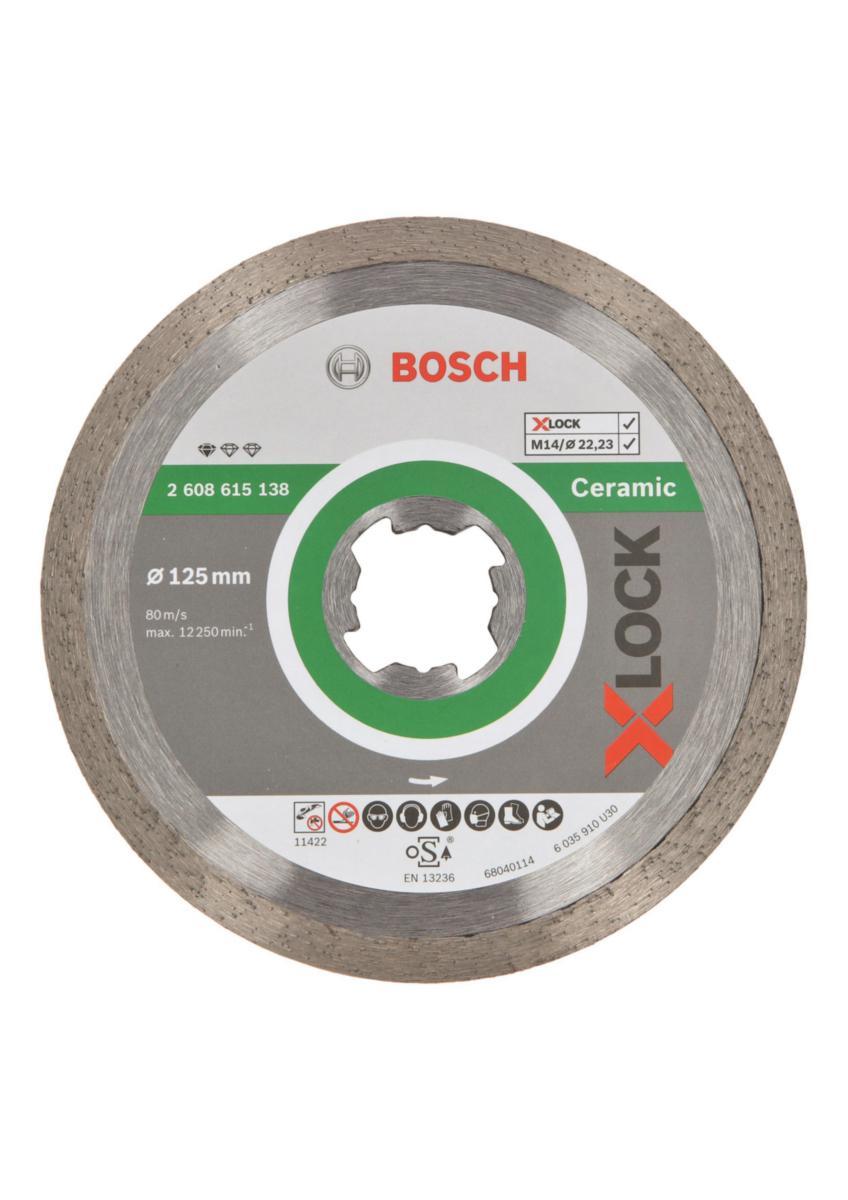 Diamantskive Bosch Standard for Ceramic X-LOCK - Diamantskive Standard Ceramic Bosch X-LOCK 125x22x1.6x7mm